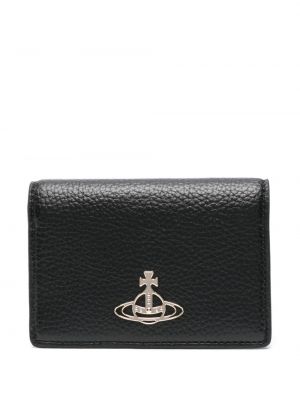 Usnjena denarnica Vivienne Westwood črna