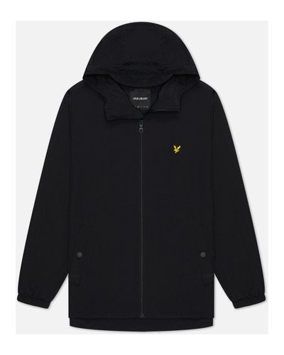 Куртка ветровка Lyle & Scott Zip Through Hooded M чёрный