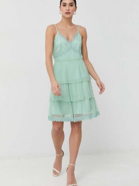 Twinset ruha zöld, mini, harang alakú