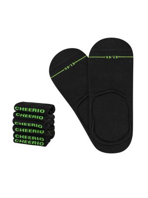 CHEERIO* Ponožky 'INVISIBLE FELLOW 6P'  čierna