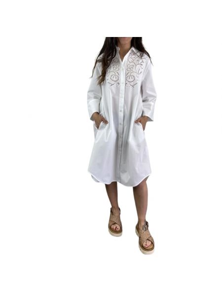 Sukienka koszulowa Parosh biała