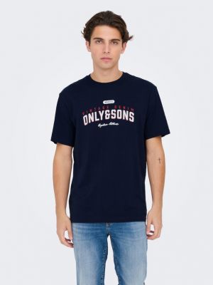 Koszulka Only & Sons niebieska