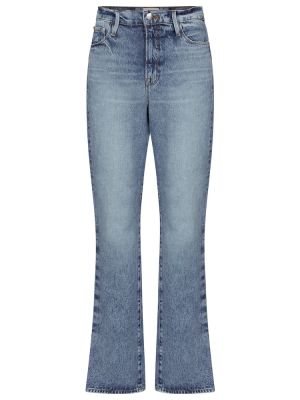 Straight leg jeans a vita alta Frame blu