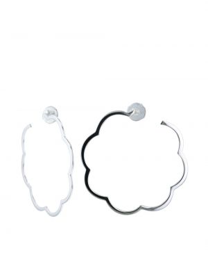 Boucles d'oreilles à boucle Chanel Pre-owned blanc