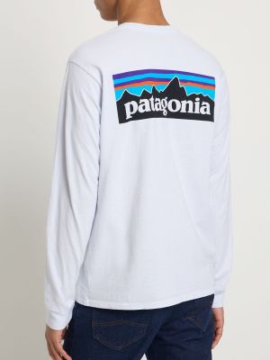 Bavlněné tričko Patagonia bílé