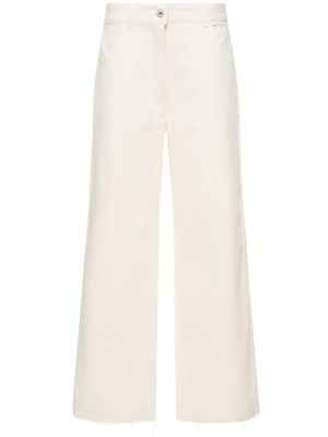 Pantaloni di cotone baggy Interior bianco