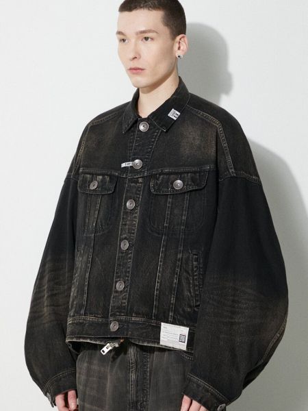 Kurtka jeansowa oversize Maison Mihara Yasuhiro czarna