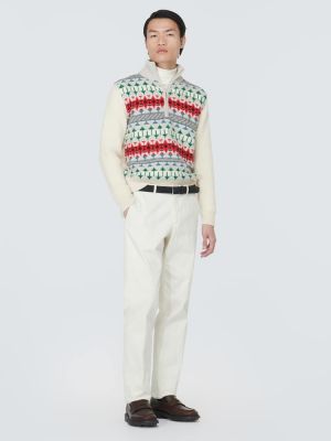 Džemper od kašmira s patentnim zatvaračem Loro Piana crvena