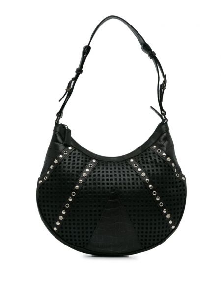 Τσάντα με καρφιά Versace Pre-owned μαύρο