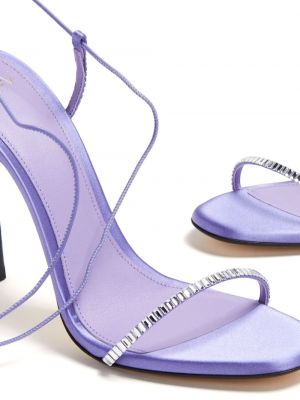 Sandales en satin Alevì violet