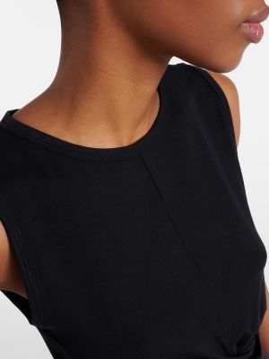 Jersey top mit drapierungen Alo Yoga schwarz