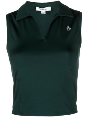 Krekls ar apdruku Sporty & Rich zaļš