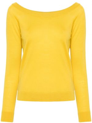 Вълнен пуловер Semicouture жълто