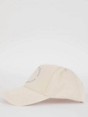 Βαμβακερό καπέλο με κέντημα Defacto μπεζ