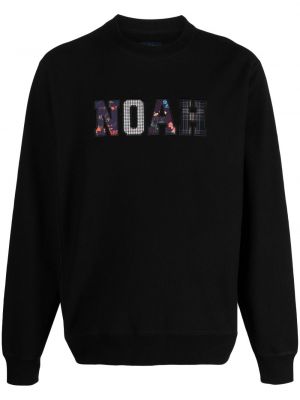 Sweatshirt aus baumwoll mit applikationen Noah Ny schwarz
