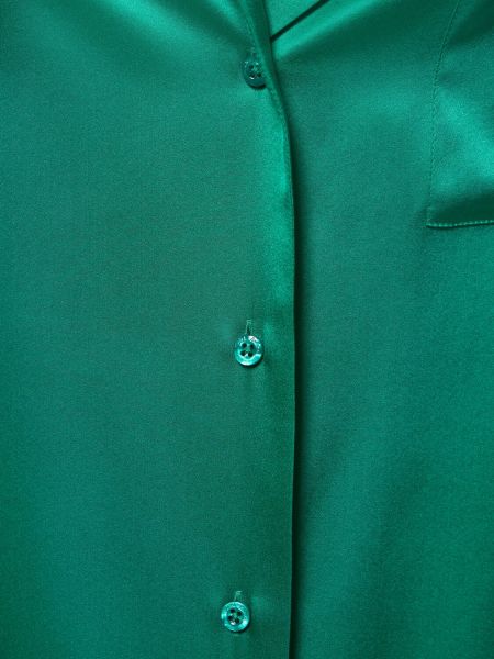 Μεταξωτό πουκάμισο Ralph Lauren Collection πράσινο