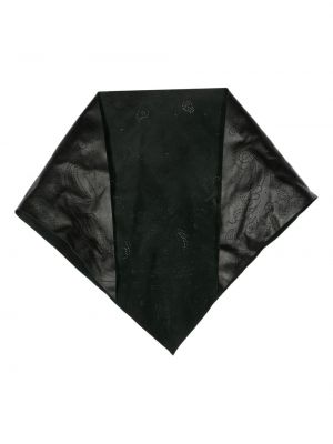 Кожаный шал Zadig&voltaire черно