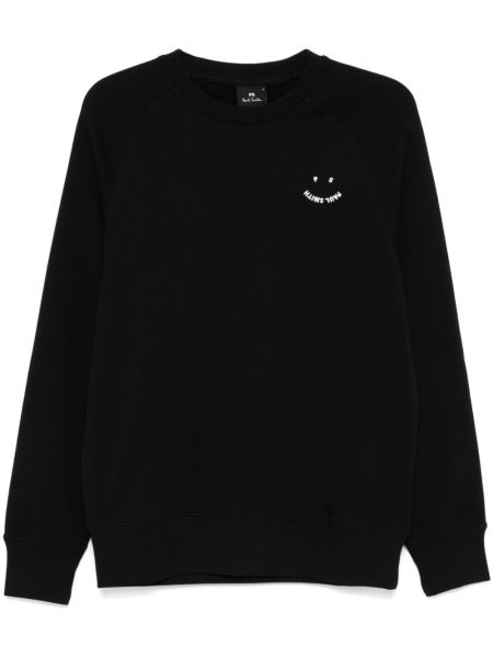 Sweatshirt med broderier Ps Paul Smith sort