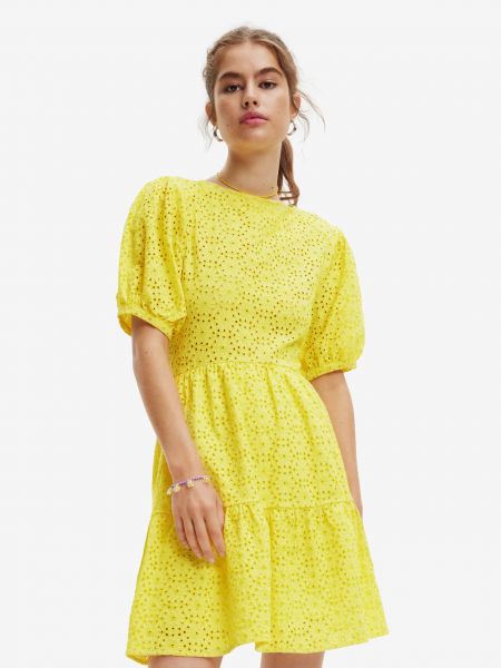 Šaty Desigual žltá