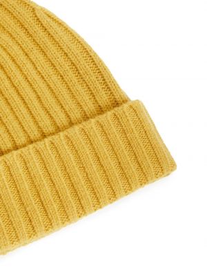 Merinowolle woll mütze 12 Storeez gelb