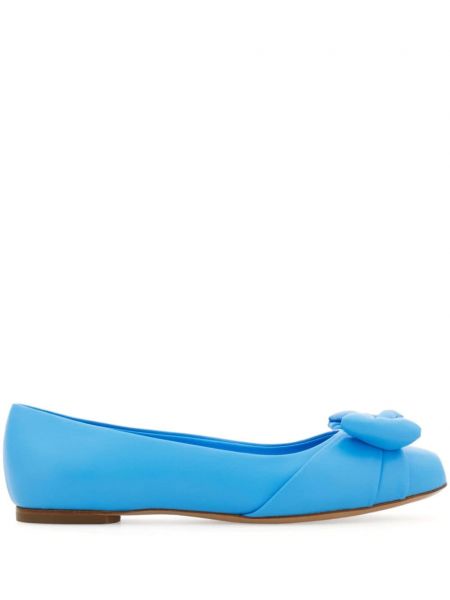 Cipele s mašnom bez pete Ferragamo plava
