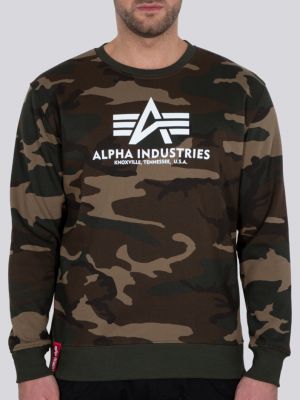 Камуфляжный свитшот Alpha Industries коричневый