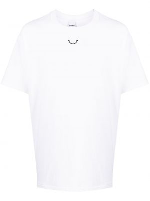 Bombažna majica s potiskom Readymade bela