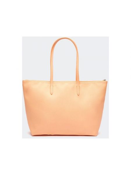 Shopper handtasche mit reißverschluss mit taschen Lacoste beige