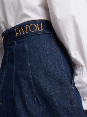Jupe en jean Patou bleu