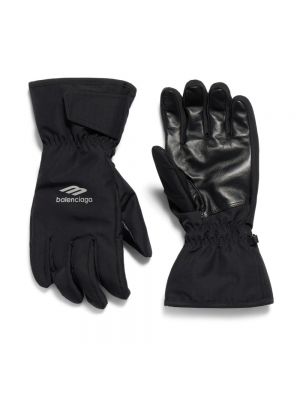 Czarne rękawiczki Balenciaga