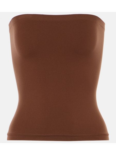 Jersey topp Wolford brun