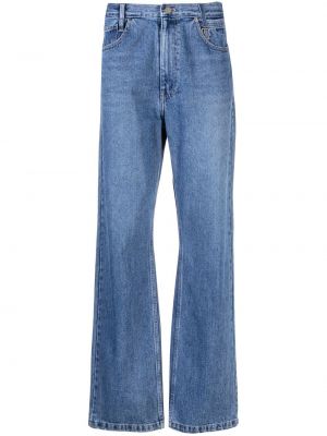 Relaxed fit flare jeans Wooyoungmi blå