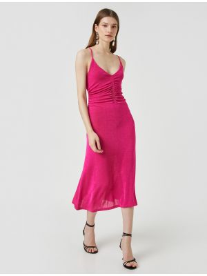 Βραδινό φόρεμα Koton ροζ