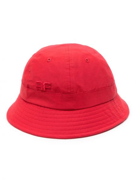 Haftowany kapelusz Fursac czerwony