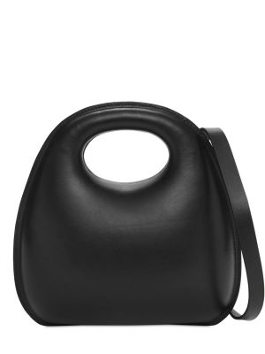 Kožená taška Lemaire černá