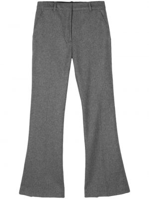 Фланелени панталон Calvin Klein сиво