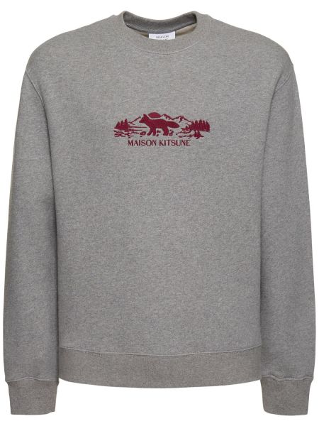 Sweatshirt Maison Kitsuné grå