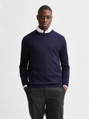 Pull Selected Homme bleu