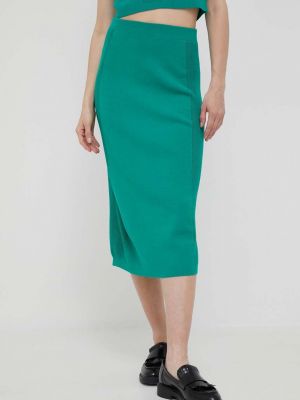 Midi sukně United Colors Of Benetton zelené