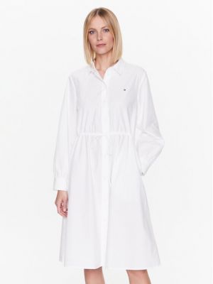 Φόρεμα σε στυλ πουκάμισο Tommy Hilfiger λευκό