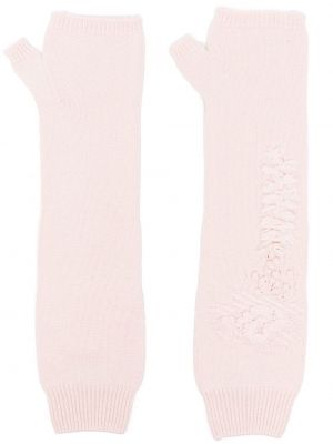 Rukavice od kašmira Barrie ružičasta