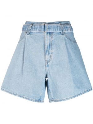 Bombažne plisirane kratke jeans hlače s potiskom Levi's®