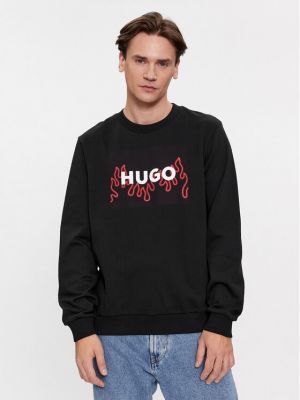 Majica sa dugačkim rukavima s melange uzorkom Hugo