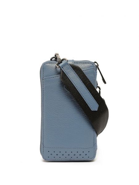 Modrá kožená peněženka Sarah Chofakian