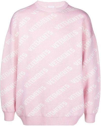 Jersey de tela jersey Vetements rosa