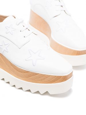 Zapatillas con plataforma de estrellas Stella Mccartney blanco