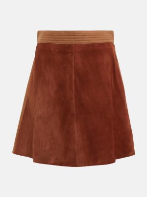 Mini falda de ante See By Chloé marrón