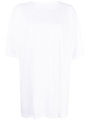 Памучна тениска с кръгло деколте Mm6 Maison Margiela бяло
