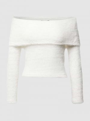 Dzianinowy sweter Gina Tricot biały