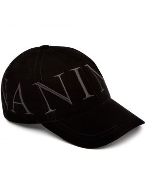 Cappello con visiera ricamato Nina Ricci nero